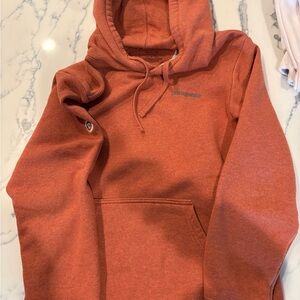 Patagonia Rust Orange Pullover Hoodie